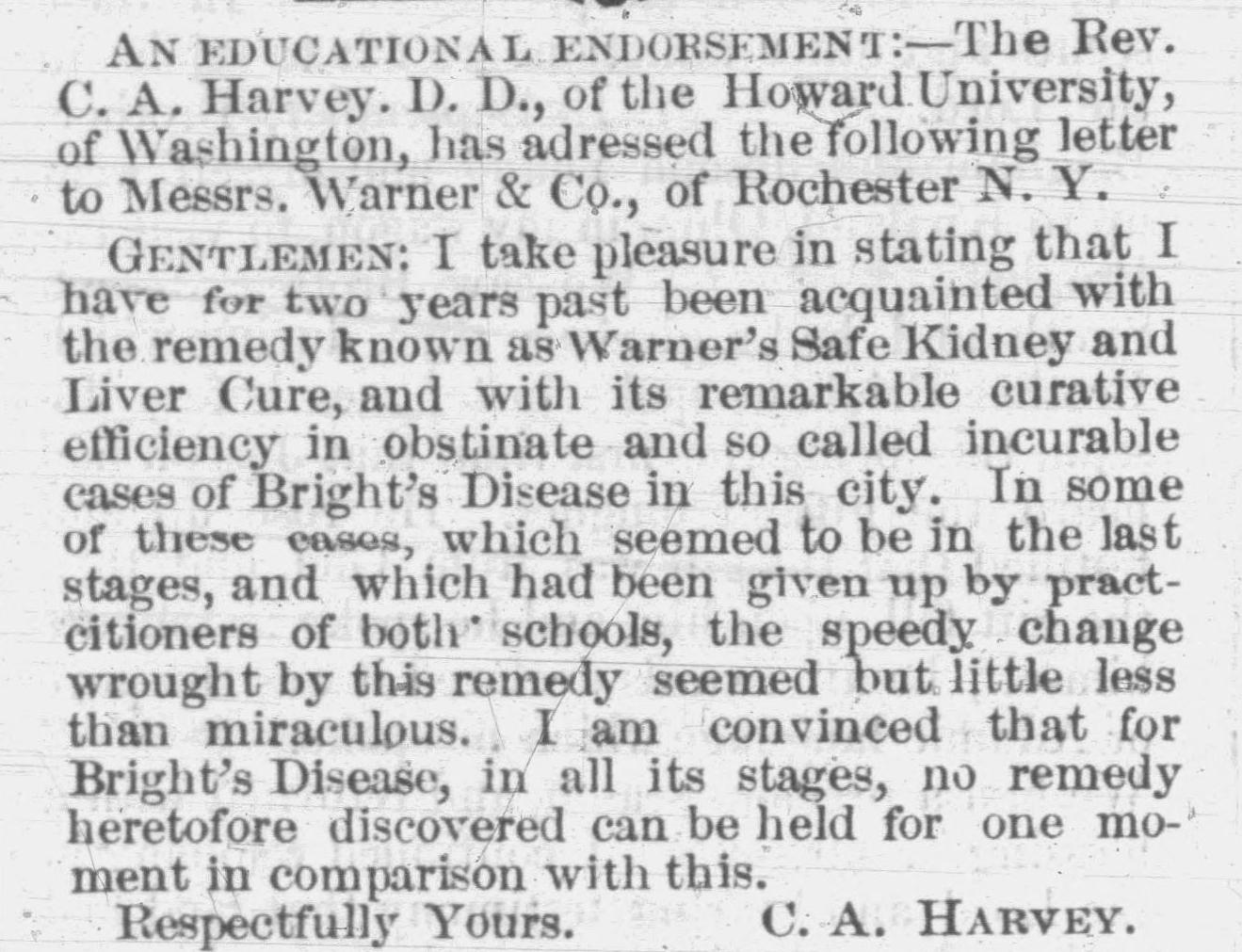 An advertisement by from the 1880-08-01 issue of the Woman's Exponent